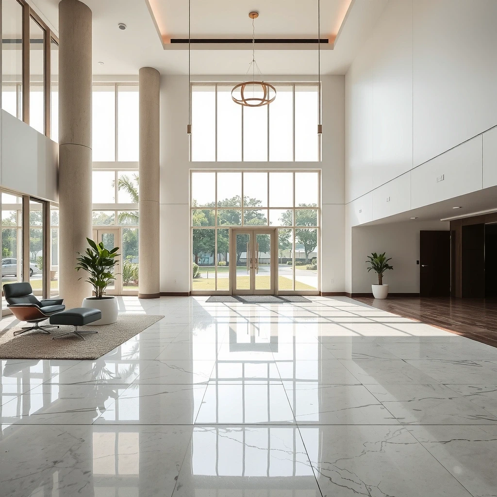 Pristine commercial interior representing BrightlyClean standards